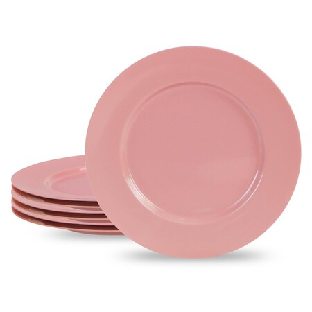 Reston Lloyd Reston Lloyd 71601 6pc Melamine Dinner Plate Set  Pink 71601